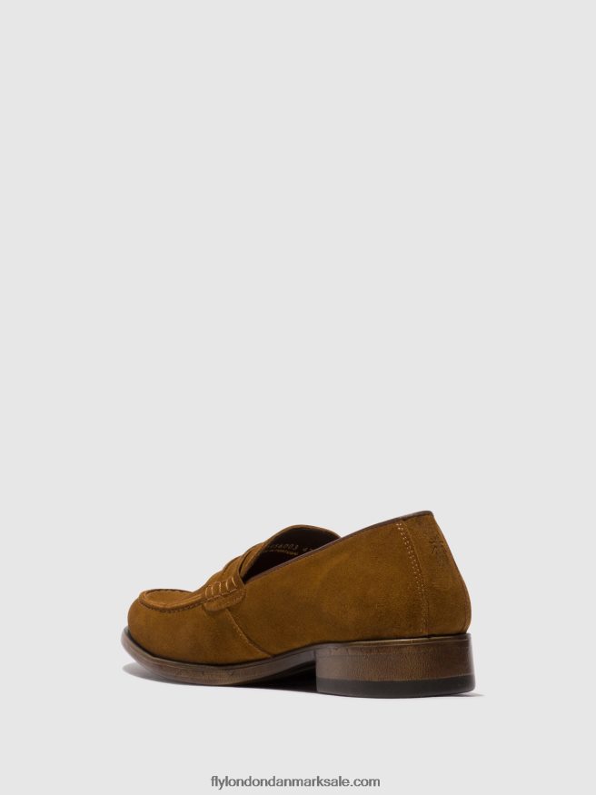 Fly London Mænd loafers sko mebo956 X84ZLZ817 tan