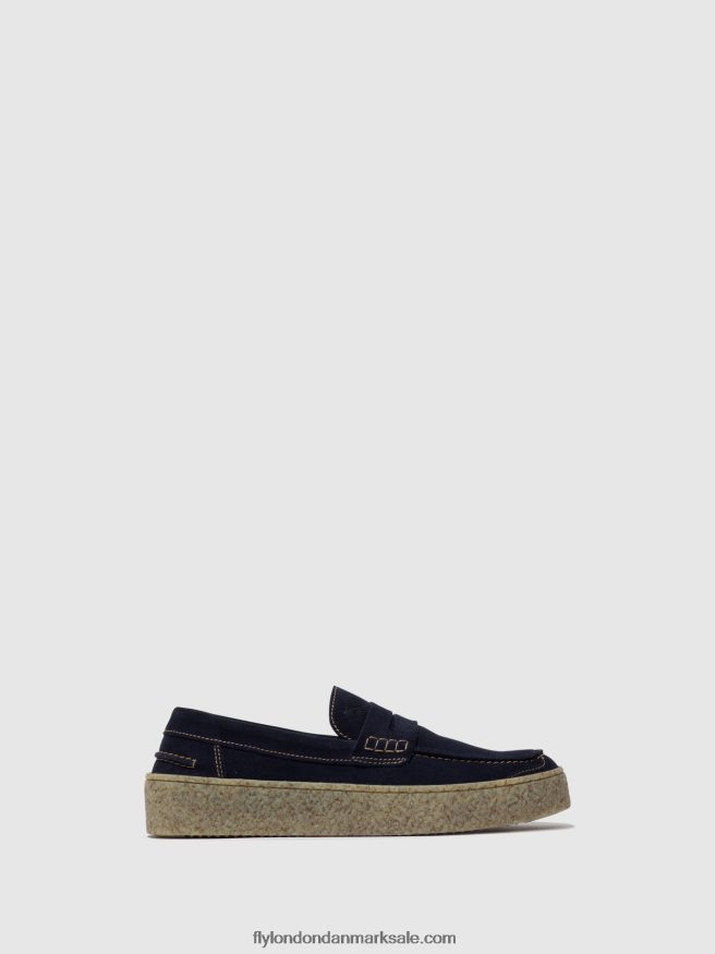 Fly London Mænd slip-on sko roel517 X84ZLZ828 flåde