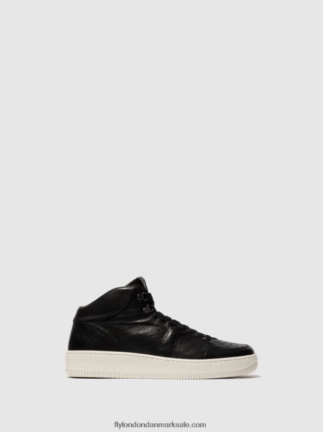 Fly London Mænd hi-top trænere beat514 X84ZLZ841 sort